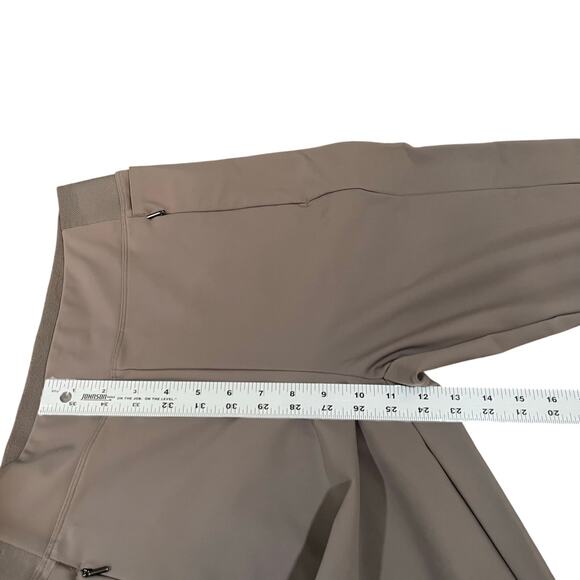 ATHLETA | Stellar Tight Legging Zip Ankle Skinny Pants Taupe Size 10 - Picture 8 of 9